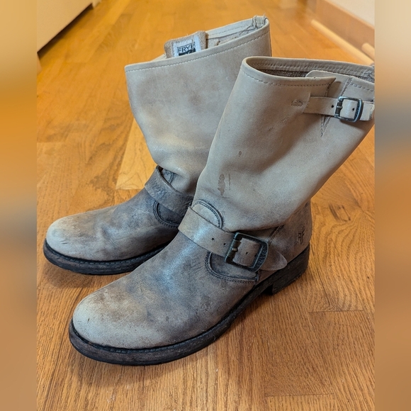 Frye Shoes - Frye Leather Combat/Moto Boots - Size 8.5B